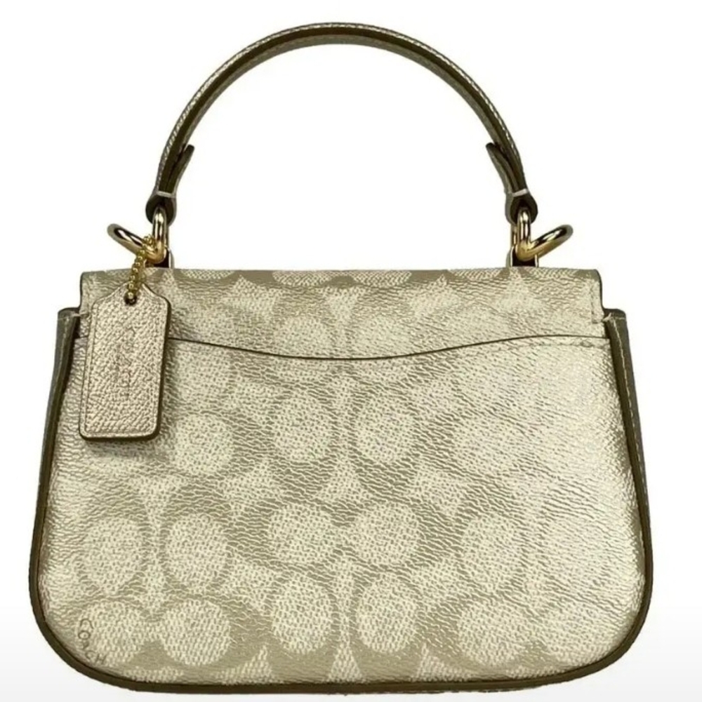 Coach Lysa Top Handle Bag - Champagne - Picture 3 of 10